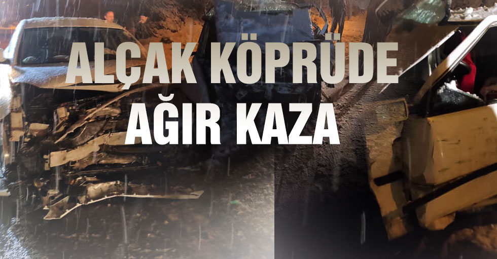 Alçak Köprüde Ağır Kaza